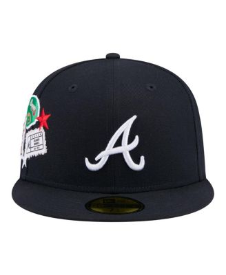 Men's Navy Atlanta Braves City Patch 59FIFTY Fitted Hat