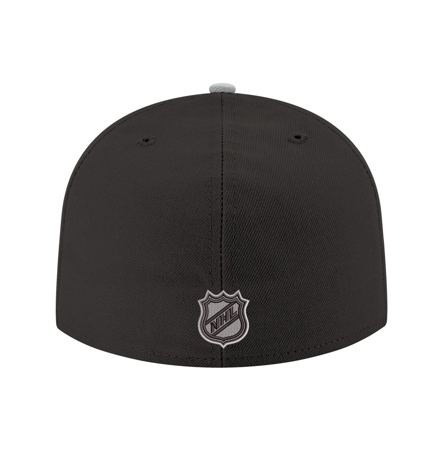 Мужская кепка New Era Black Los Angeles Kings Core Logo Two-Tone 59FIFTY Fitted Hat — фото 4
