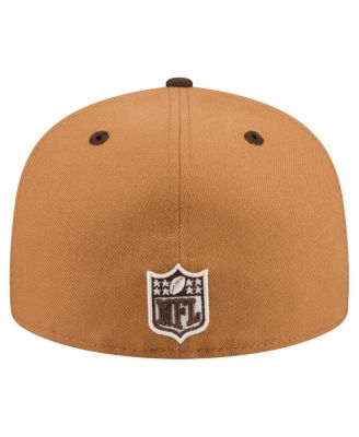 Men's Light Brown/Dark Brown New York Giants Two-Tone Walnut 59FIFTY Fitted Hat