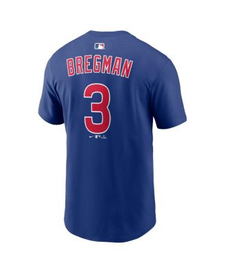 Men's Alex Bregman Royal Chicago Cubs Home Name & Number T-Shirt