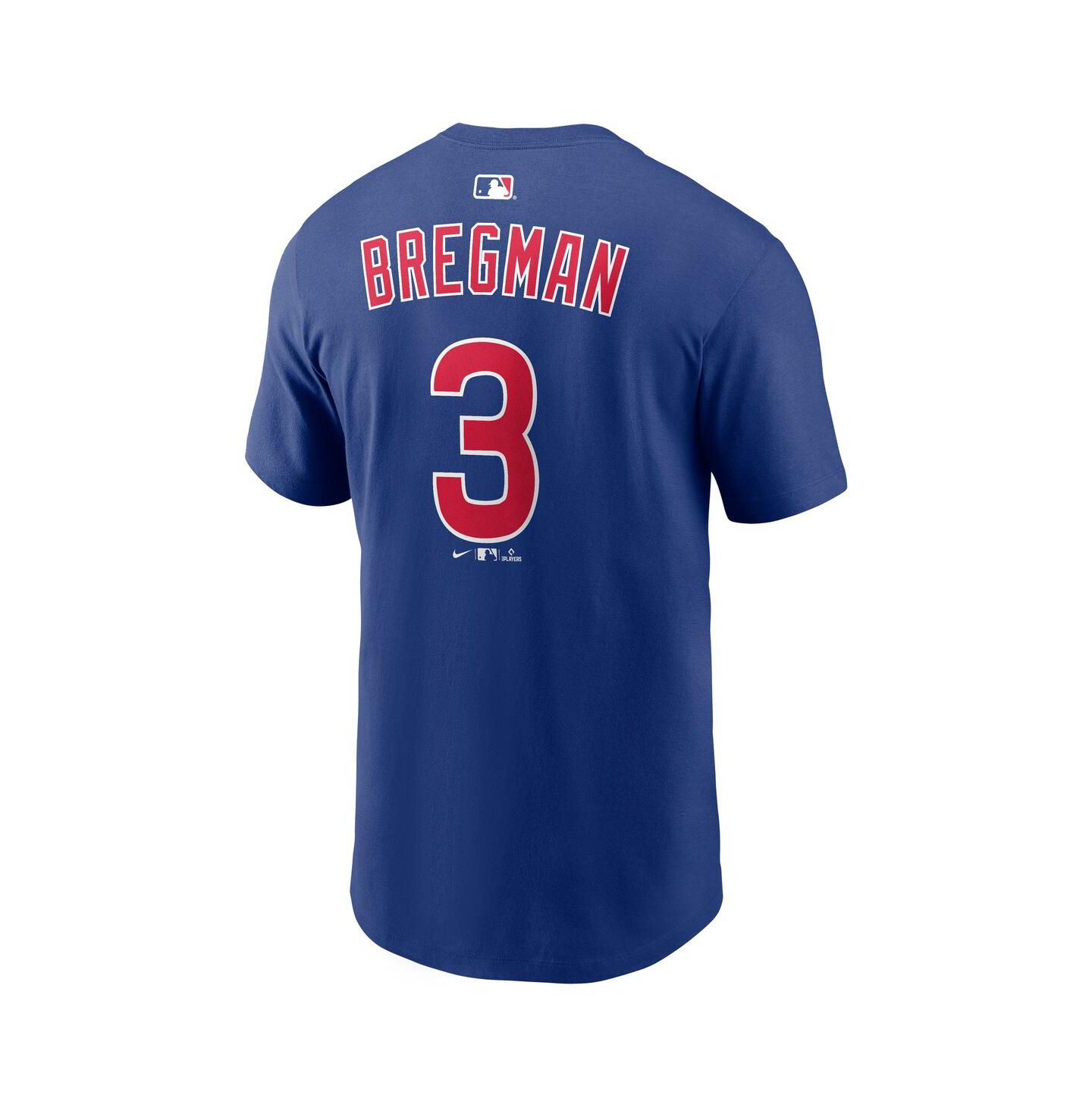 Мужская футболка Nike Alex Bregman Royal Chicago Cubs Home Name & Number — фото 3