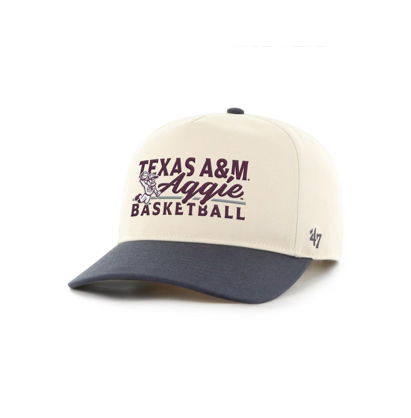 Мужская кепка '47 Brand Natural/Charcoal Texas A&M Aggies Ol' Sarge Basketball Hitch Adjustable Hat — фото 1