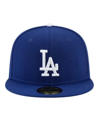 Men's Royal Los Angeles Dodgers Back-to-Back Champions Diamond Side Patch 59FIFTY Fitted Hat
