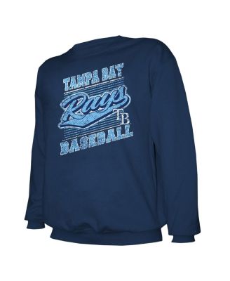 Men's Navy Tampa Bay Rays Lightweight Crew Sweatshirt