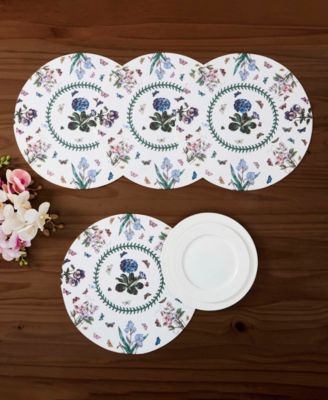 Botanic Garden Woven Braided Round Placemats, Set of 4