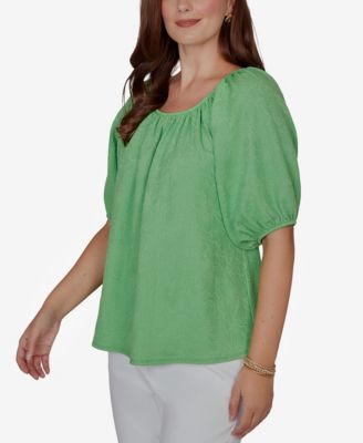Petite Textured Convertible Knit Top