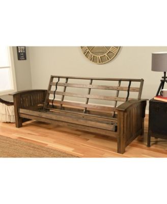 Washington Frame-Rustic Walnut Finish-Linen Cocoa Mattress