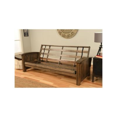 Furniture Washington Frame-Rustic Walnut Finish-Taxi Seaport Mattress