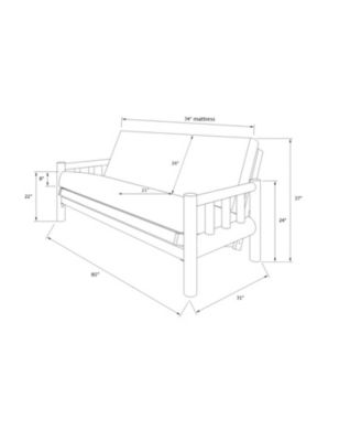 Lodge Frame-Natural Finish-Canadian Mattress