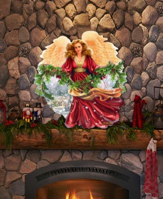 Snowfall Angel Holiday Door Decor