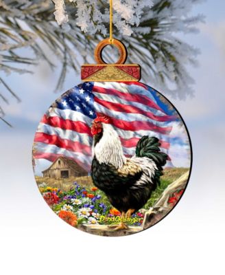 Morning In America Holiday Ornaments, Set of 2