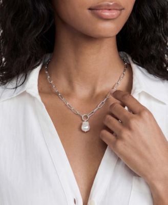 Single Freshwater Pearl Chain Necklace