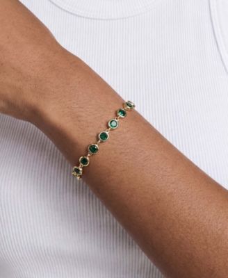 Everyday Crystal 18k Gold Plated Link Bracelet