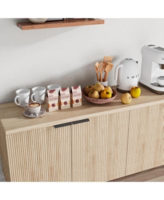 Modern Scandinavian Storage Sideboard Buffet File Cabinet , 68 inch