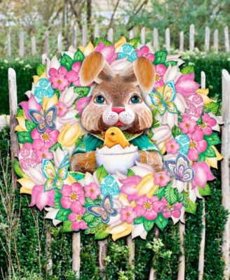 Bunny Holiday Door Wreath