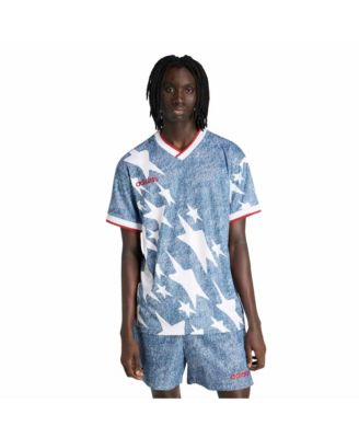 Men's Blue USA Soccer 1994 Denim Graphic Fashion Jersey