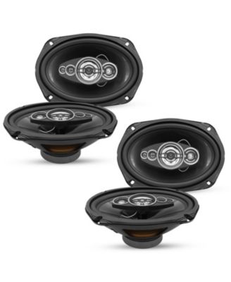 5Core 6x9 Car Speaker 4Pcs 800W 4Ohm 2 Way Coaxial Speaker Audio w Super Tweeter Fit for Vehicle