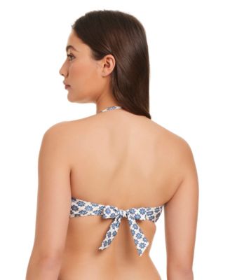 Women's Solar Power U-Ring Bandeau-Neck Bikini Top
