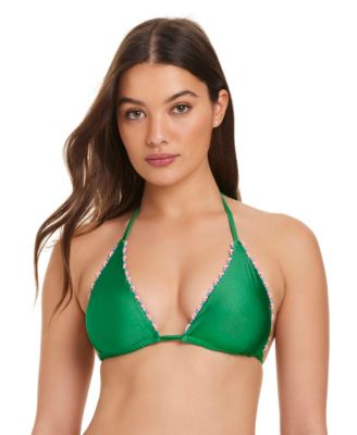 Women's Spring Break Floral Classic V-Neck Floral Bikini Top