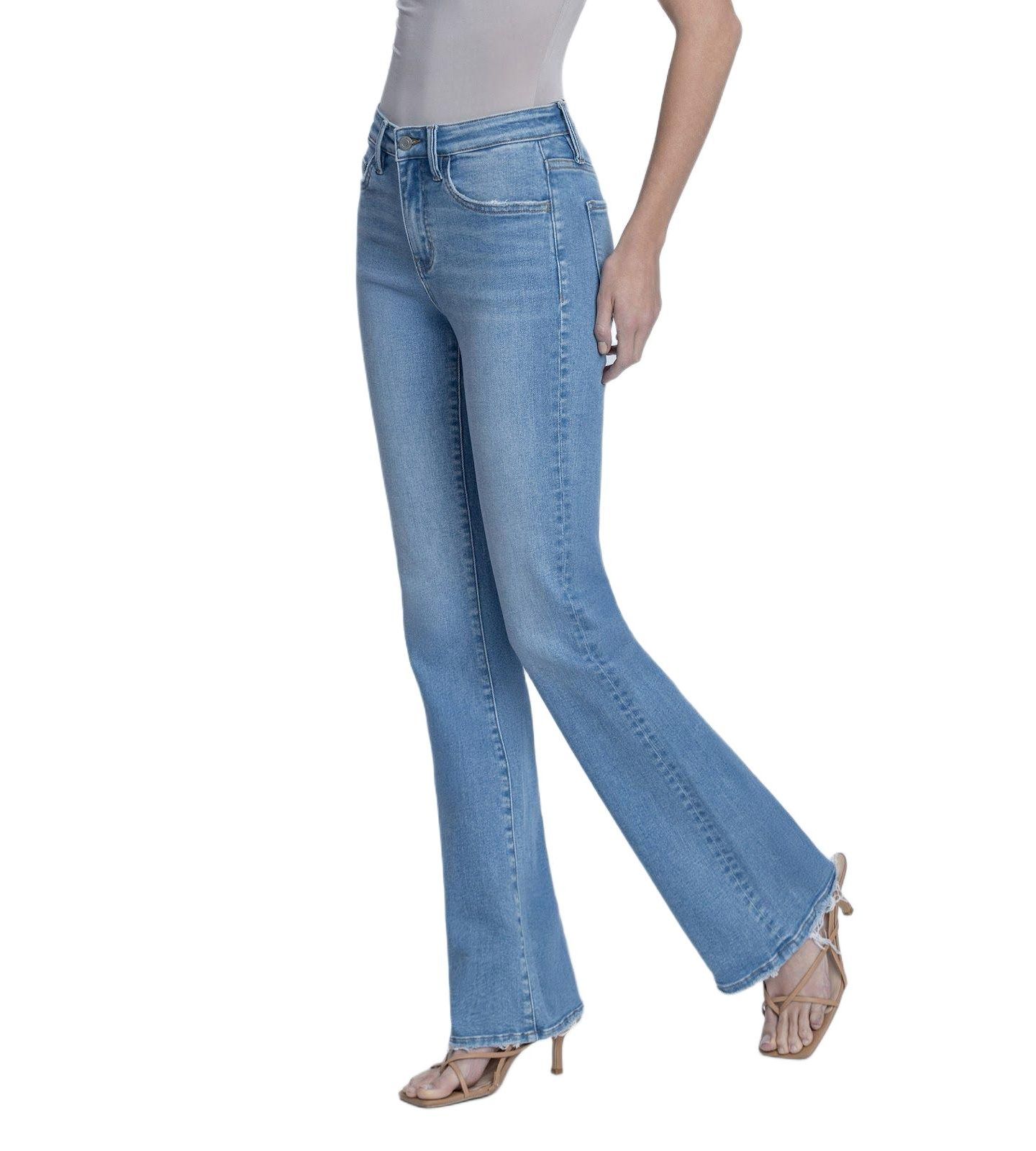 Женские джинсы Vervet High Rise Full Length Bootcut, цвет: Синий — фото 4