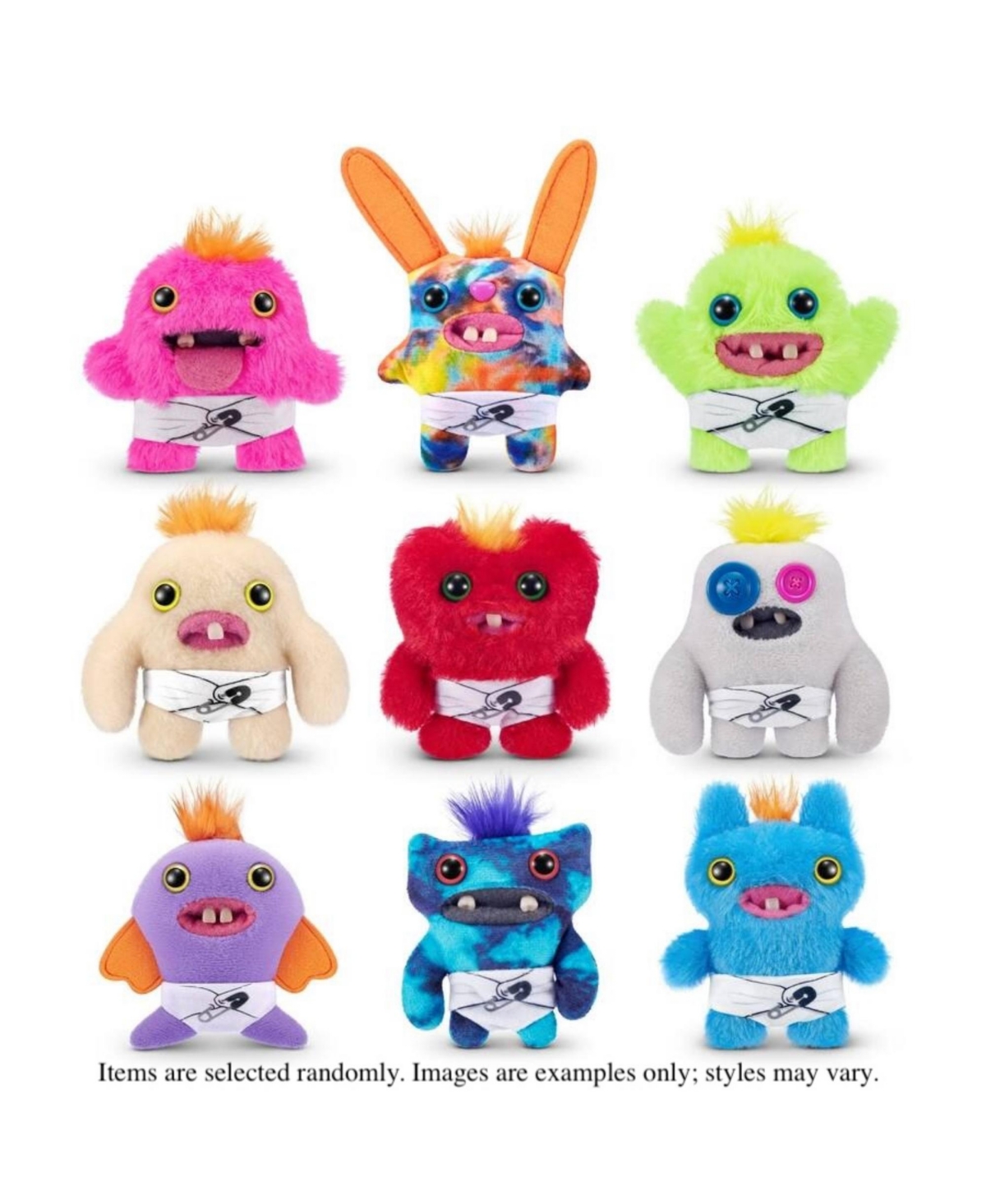 Fuggler Set of 5 Zuru Baby Fugg 3.5 Inch Plush Toy Mystery Random Assortment