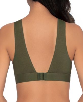Women's Full Coverage Wireless Cotton Bralette, 2 Pack