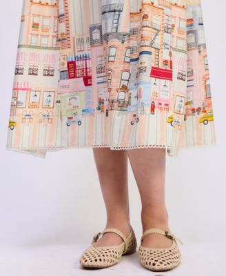 Women's Square Neck Athena Midi Dress