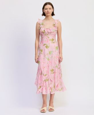 Women's Sleeveless Scoop Neck Wrenley Midi dress