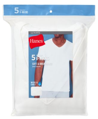 Men's Ultimate V-Neck Undershirt, 5-Pack