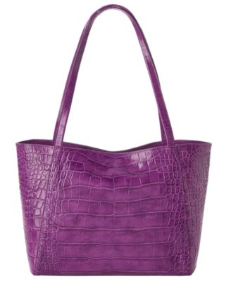 Mona Alba Large Leather Tote Bag