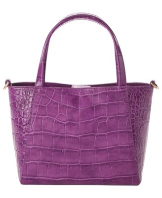 Mona Alba Small Leather Crossbody Tote Bag