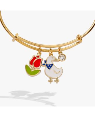 Garden Party Multi Charm Bangle Bracelet