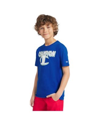 Big Boys' Short-Sleeve Round Neck Graphic T-Shirt