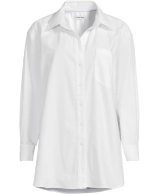 Women's Oversized Oxford Button Front Shirt
