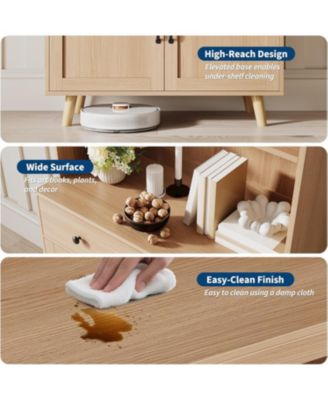 Storage Cabinet with Shelves and Drawers