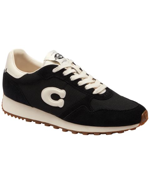 Женские кроссовки COACH Retro Essential Lace-Up Runner, цвет: Чёрный / Меловой