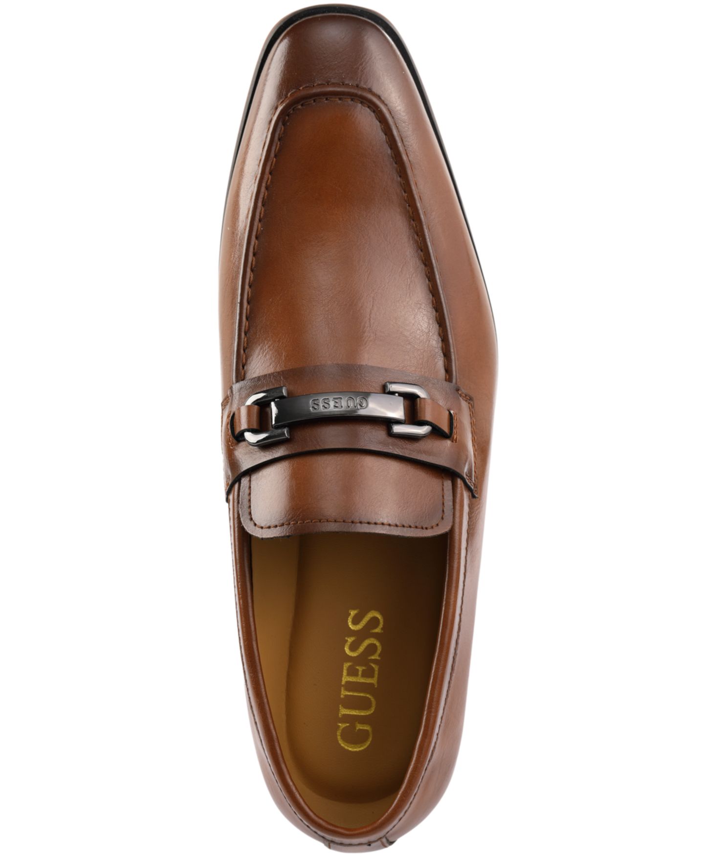 Мужские туфли GUESS Sioden Dress Loafers, цвет: Тёмный натуральный — фото 4