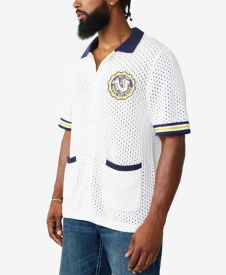 Men's Short-Sleeve Crest Knit Shirt