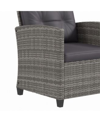 4 Piece Patio Furniture Set, Loveseat, Chairs & Table