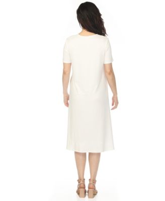 Women's Maternity Short-Sleeve A-Line Dress