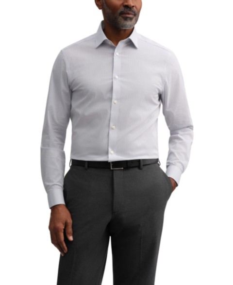 Мужские платья Calvin Klein Men's Performance Wrinkle-Free Slim-Fit Dress Shirt