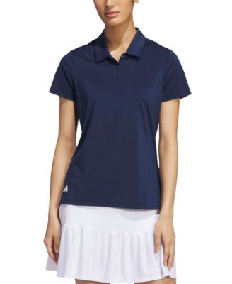 Women's Solid Short-Sleeve Polo Shirt