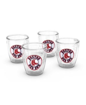 Boston Red Sox Four-Pack 12oz. Emblem Tumbler Set