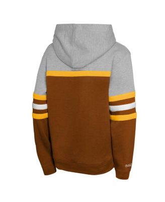 Big Boys and Girls Brown/Grey San Diego Padres Cooperstown Head Coach Pullover Hoodie