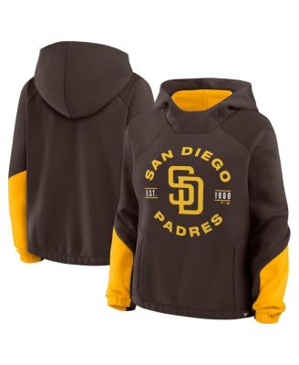 Women's Brown San Diego Padres Oversized Time to Win Pullover Hoodie