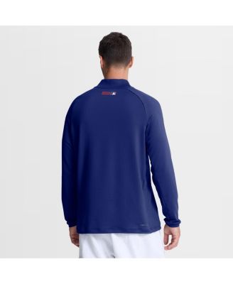 Men's Royal Texas Rangers Authentic Collection Dri-FIT Raglan Half-Zip Pullover Hoodie