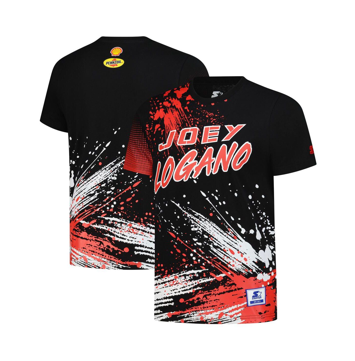 Мужская футболка Starter Black Joey Logano Touchdown Extreme — фото 1