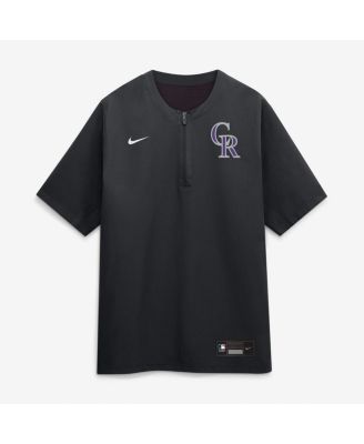 Men's Black Colorado Rockies Authentic Collection Dri-FIT Quarter-Zip T-Shirt