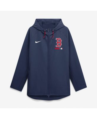 Men's Navy Boston Red Sox Authentic Collection Raglan Therma-FIT Full-Zip Hooded Jacket