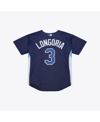 Men's Evan Longoria Navy Tampa Bay Rays Authentic Batting Practice Jersey